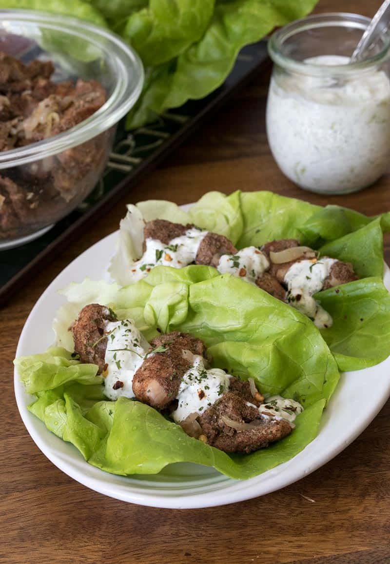 chicken shawarma - plated