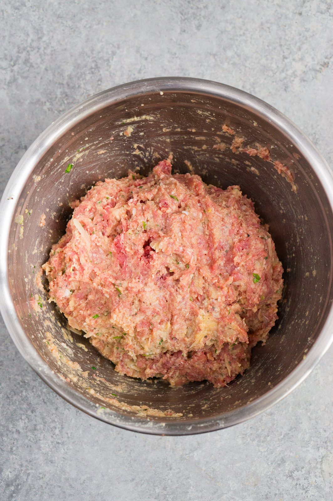 meatball mixture in a bowl