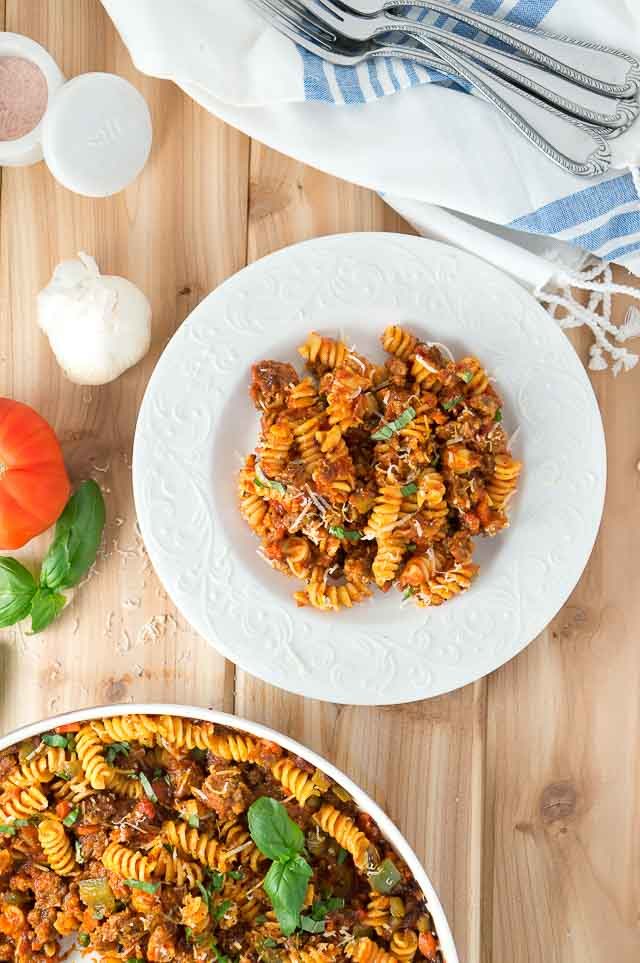 Italian Sausage and Peppers Pasta Skillet