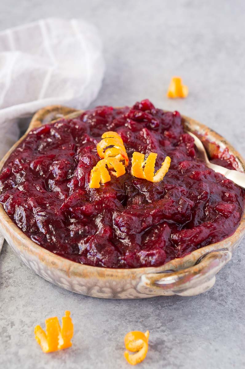 Maple Orange Cranberry Sauce