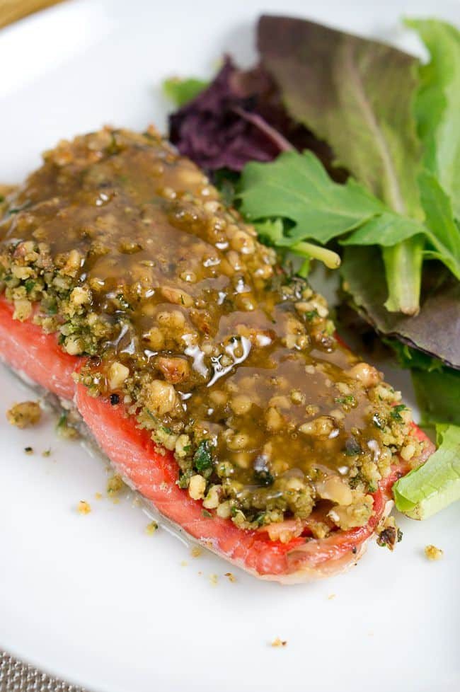 Maple Walnut Crusted Salmon-5