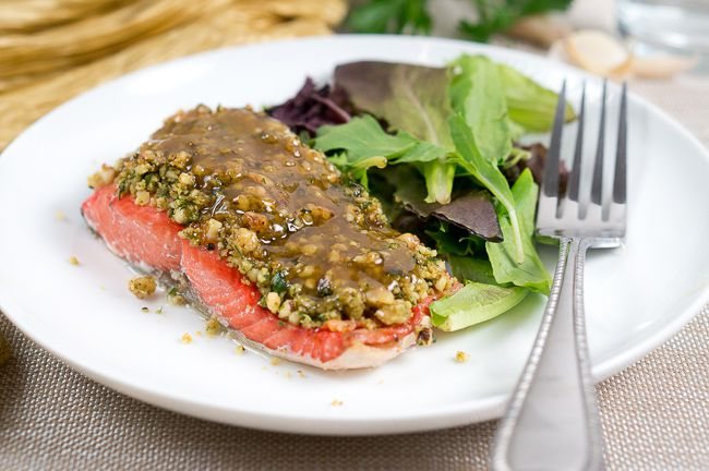 Maple Walnut Crusted Salmon-7