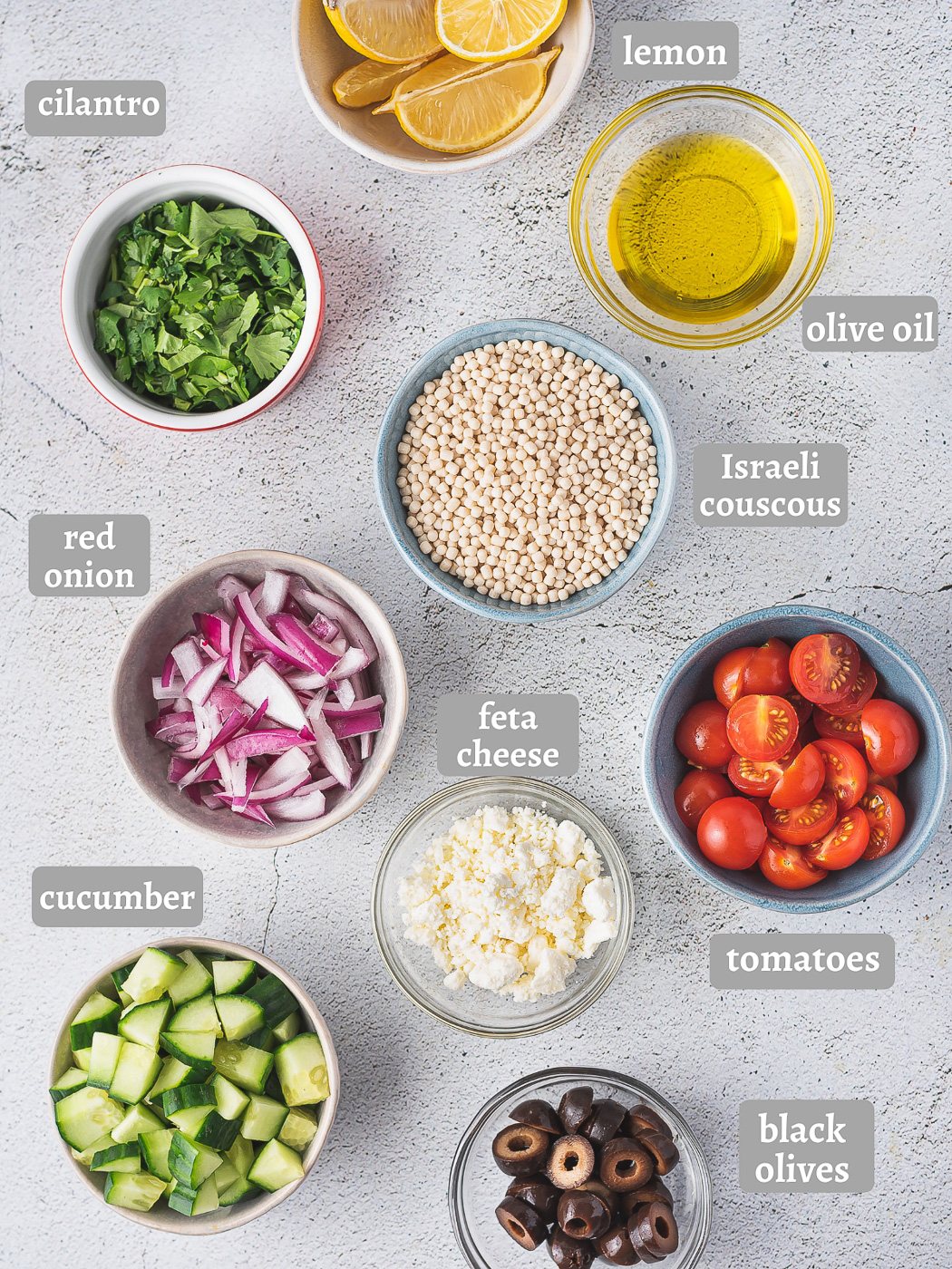 ingredients for mediterranean couscous