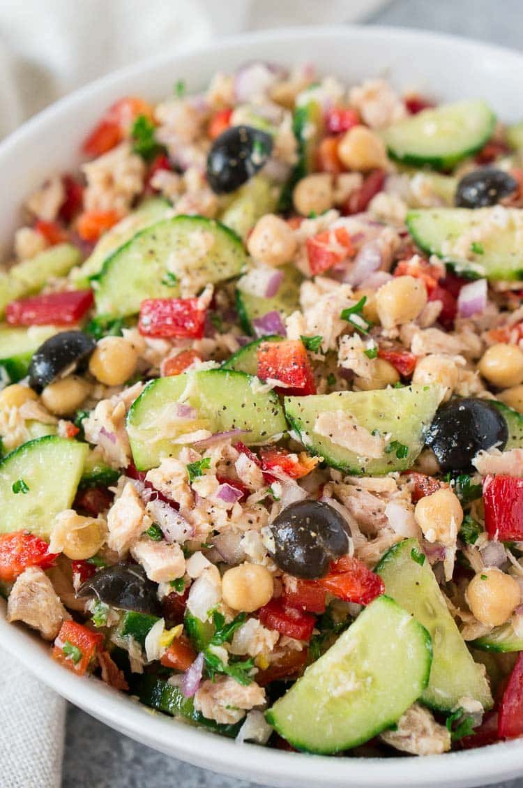 mediterranean tuna salad no mayo