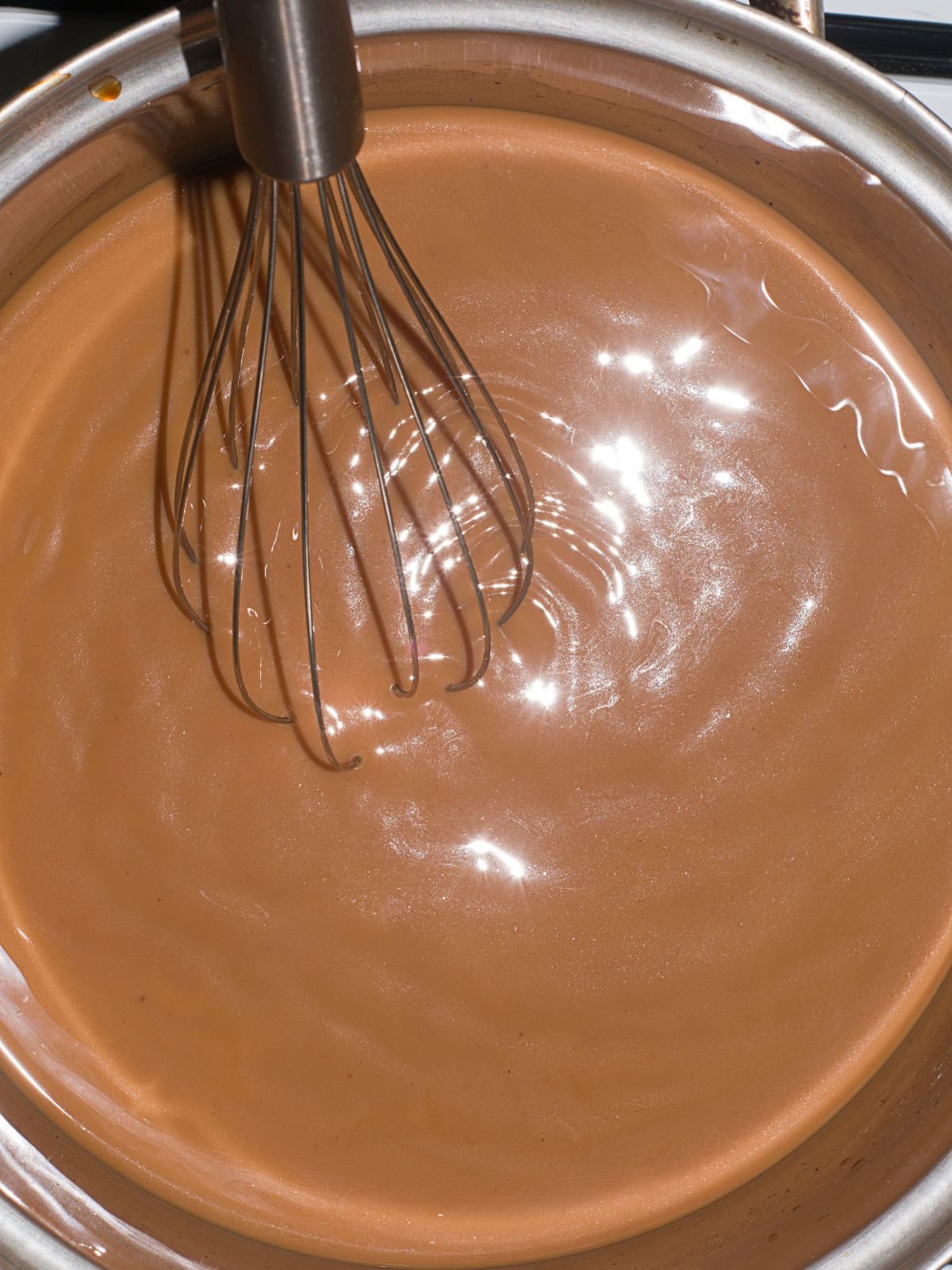 stir in brewed coffee for mocha