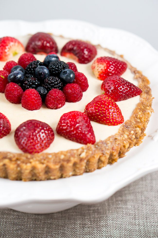 No Bake Berry Cheesecake (Dairy-Free)