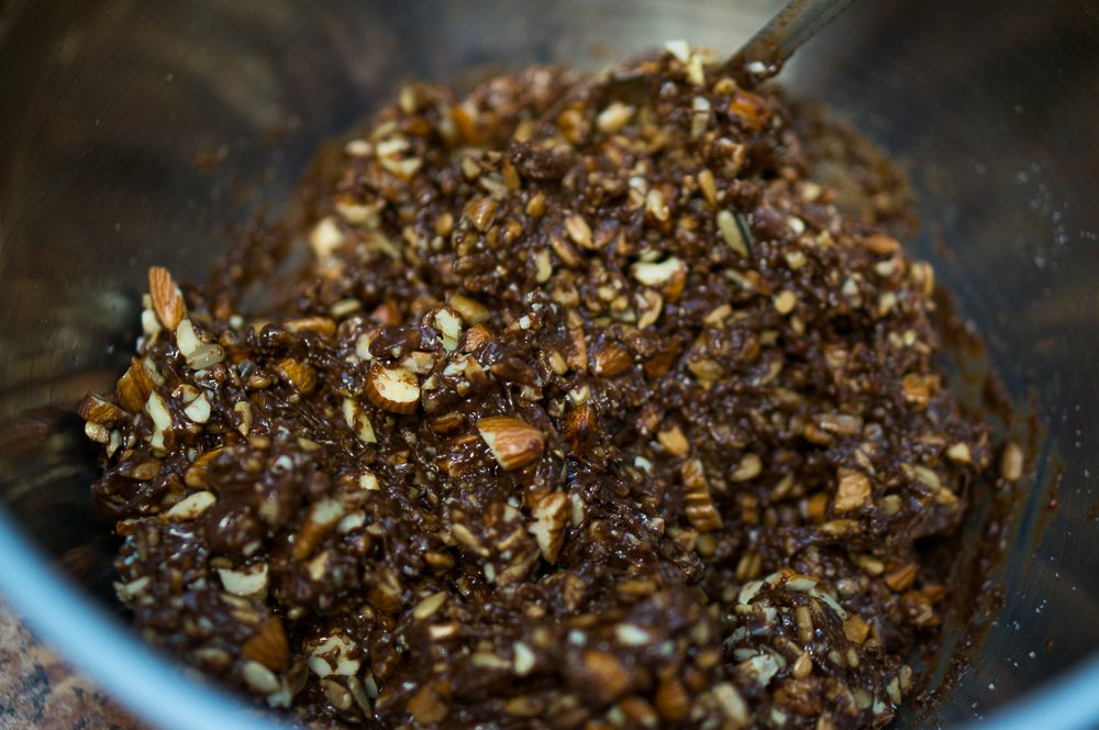 No Bake Chocolate Nut Clusters