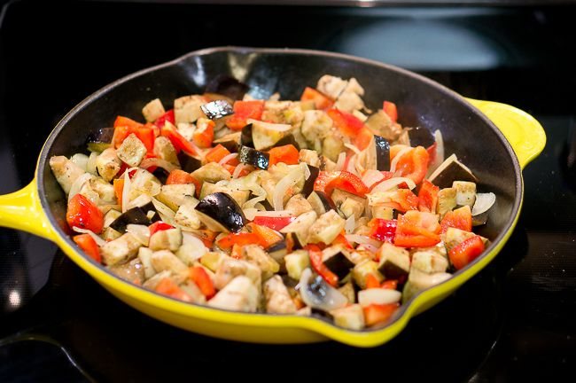 One Skillet Tilapia Caponata