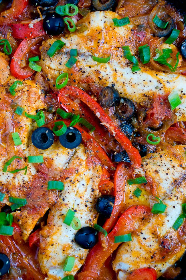 One Skillet Tilapia Veracruz | uhuvu.com