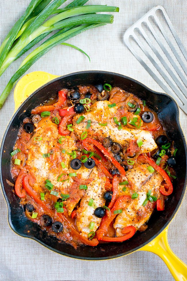 One Skillet Tilapia Veracruz | uhuvu.com