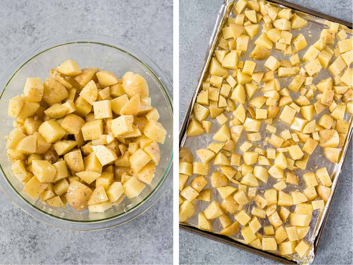 how to make roasted garlic potatoes