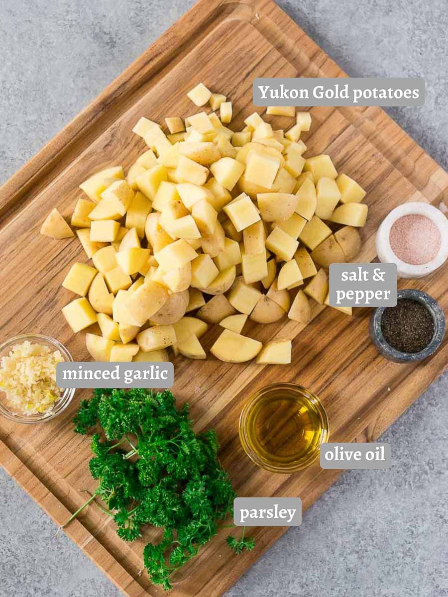 ingredients for roasted potatoes
