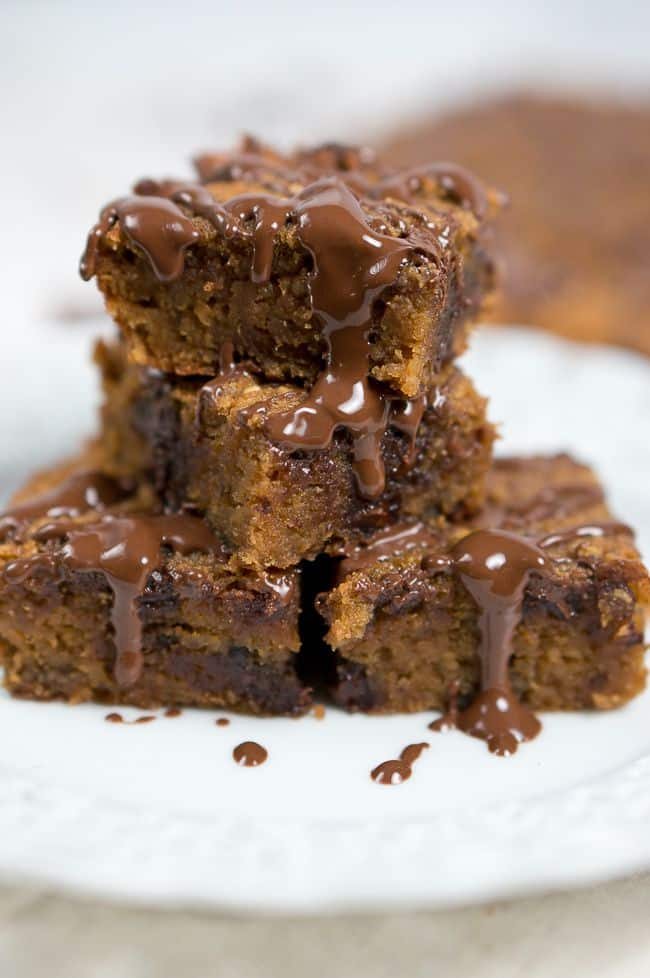 Paleo Banana Coconut Blondies