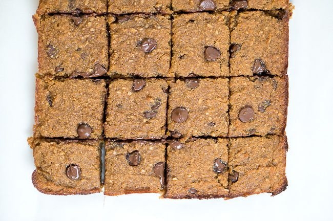 Paleo Banana Coconut Blondies