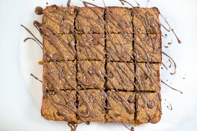 Paleo Banana Coconut Blondies