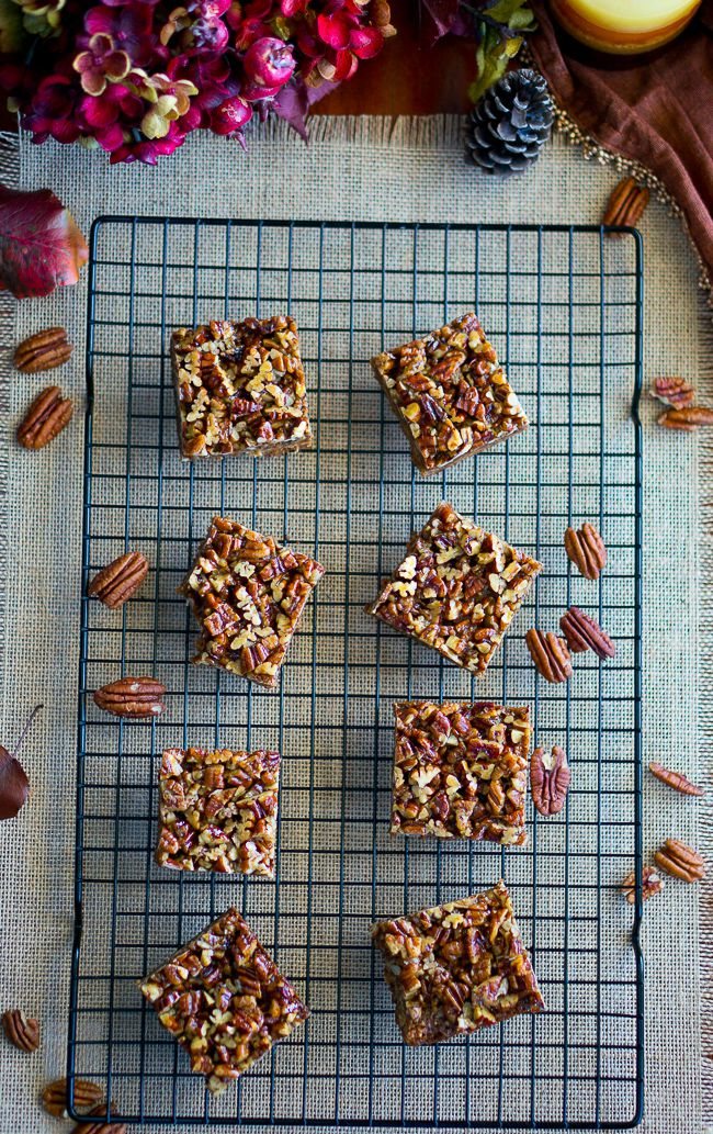 Paleo Pecan Pie Bars