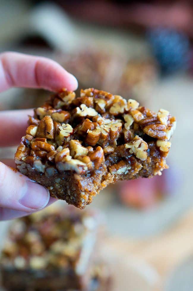 Paleo Pecan Pie Bars