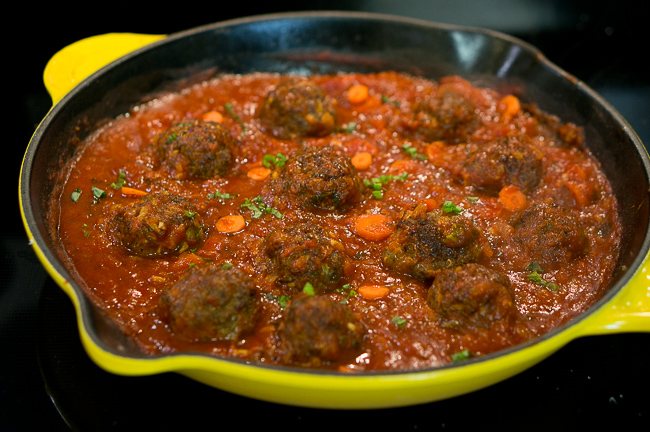 Paleo Meatballs with Marinara Sauce