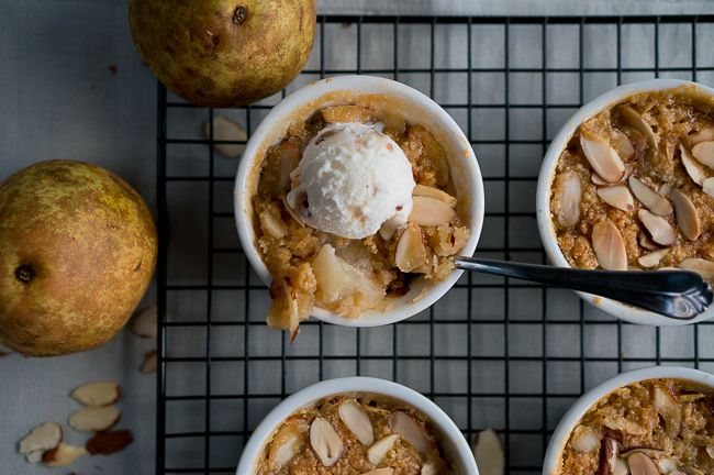Paleo Pear and Almond Crisp-3