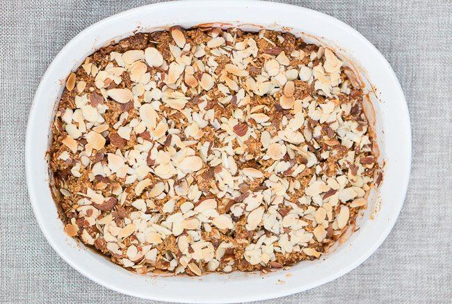 peach raspberry crumble
