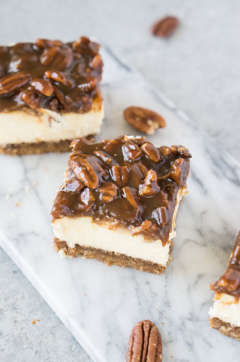 Pecan Pie Cheesecake Bars
