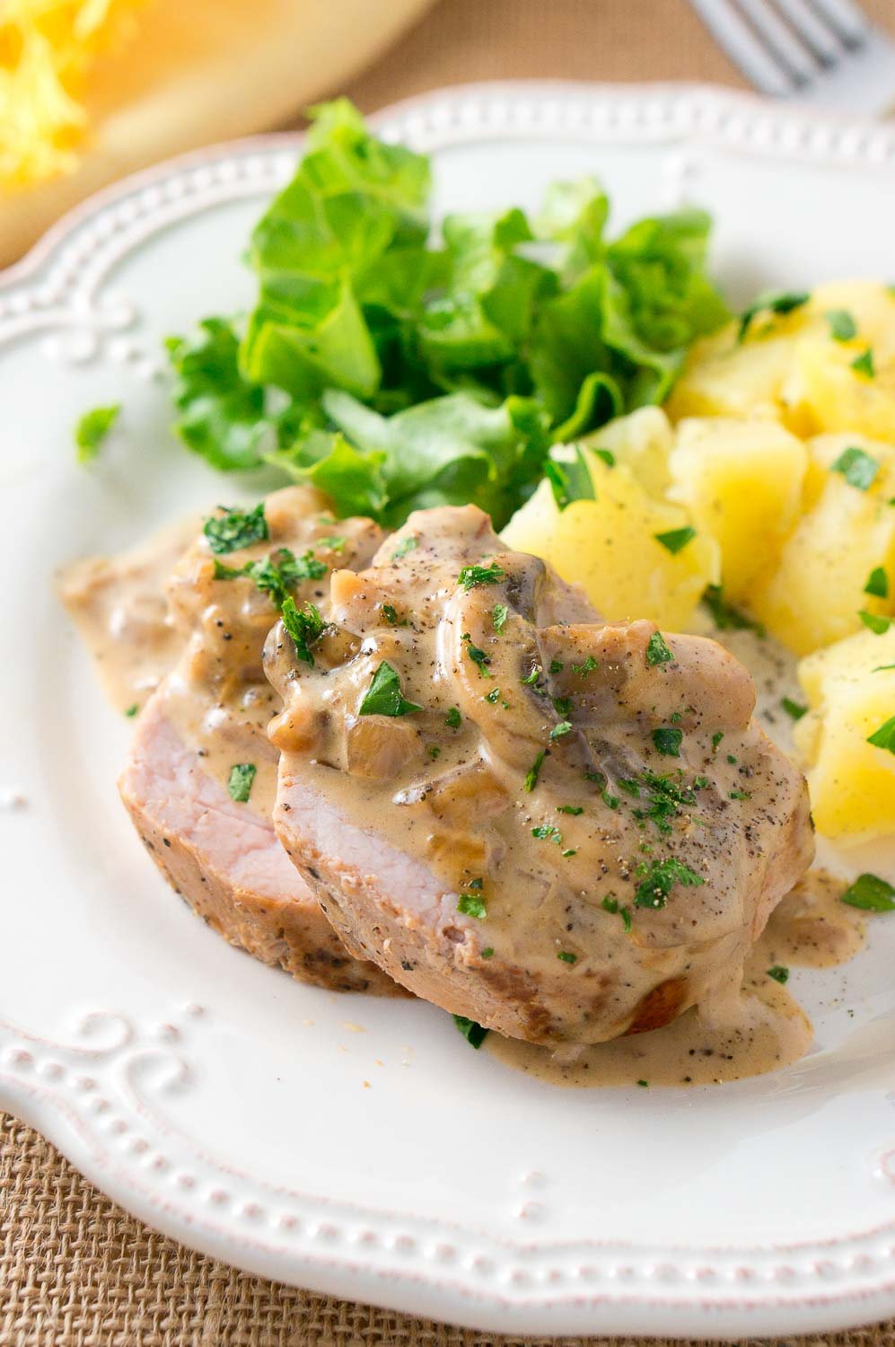 Pork Medallions with Creamy Mushroom Marsala Sauce