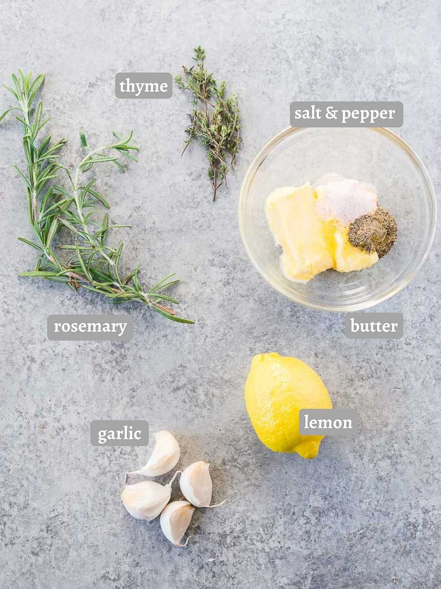 lemon garlic compound butter for roasted turkey