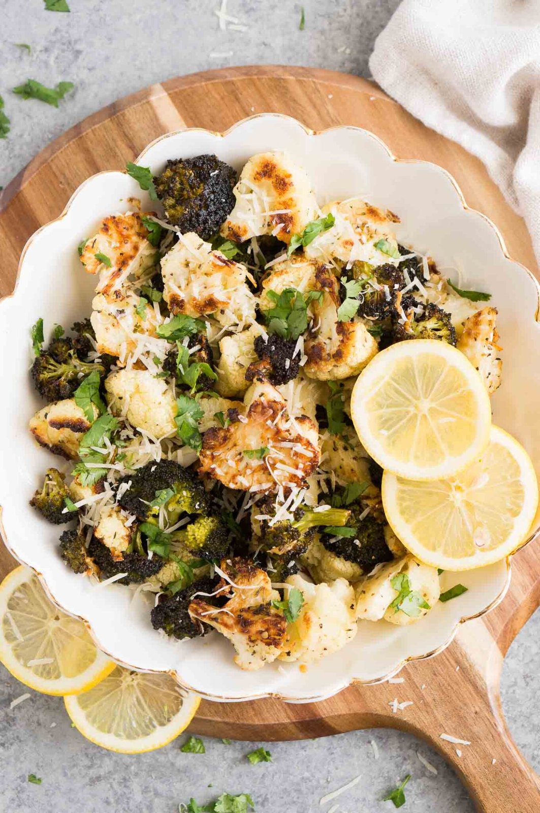 Roasted Broccoli and Cauliflower