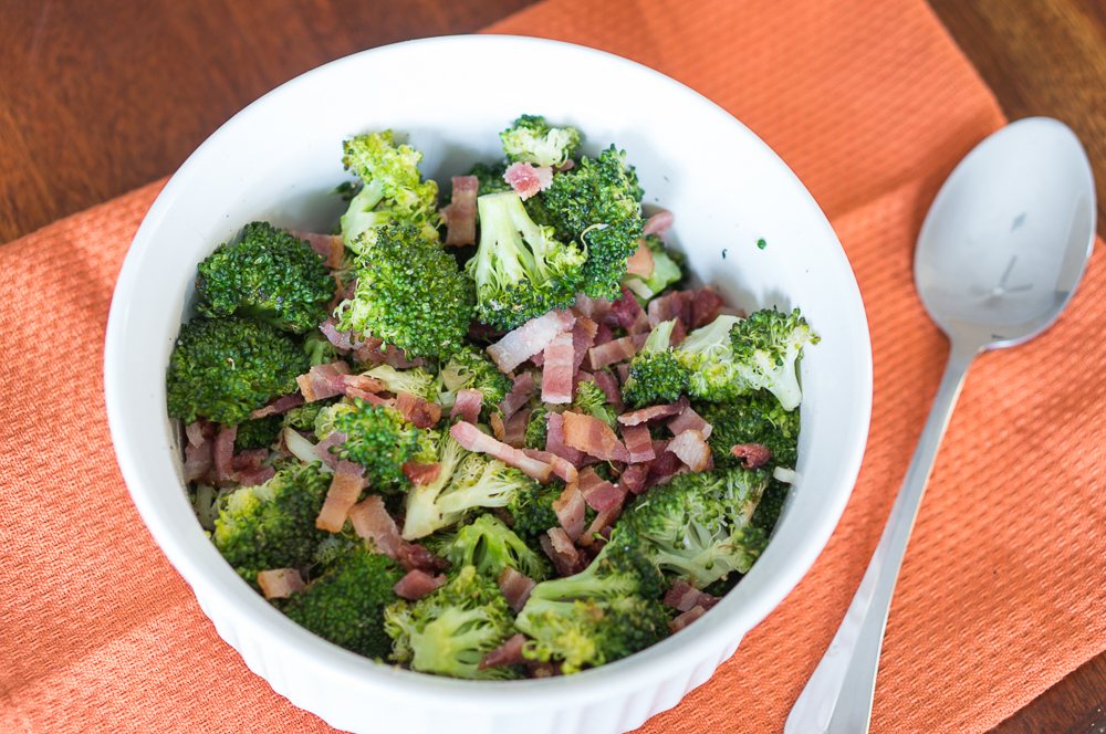 Roasted Broccoli with Bacon