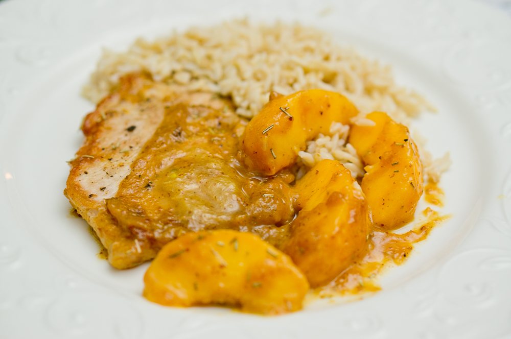 Rosemary Peach Pork Tenderloin