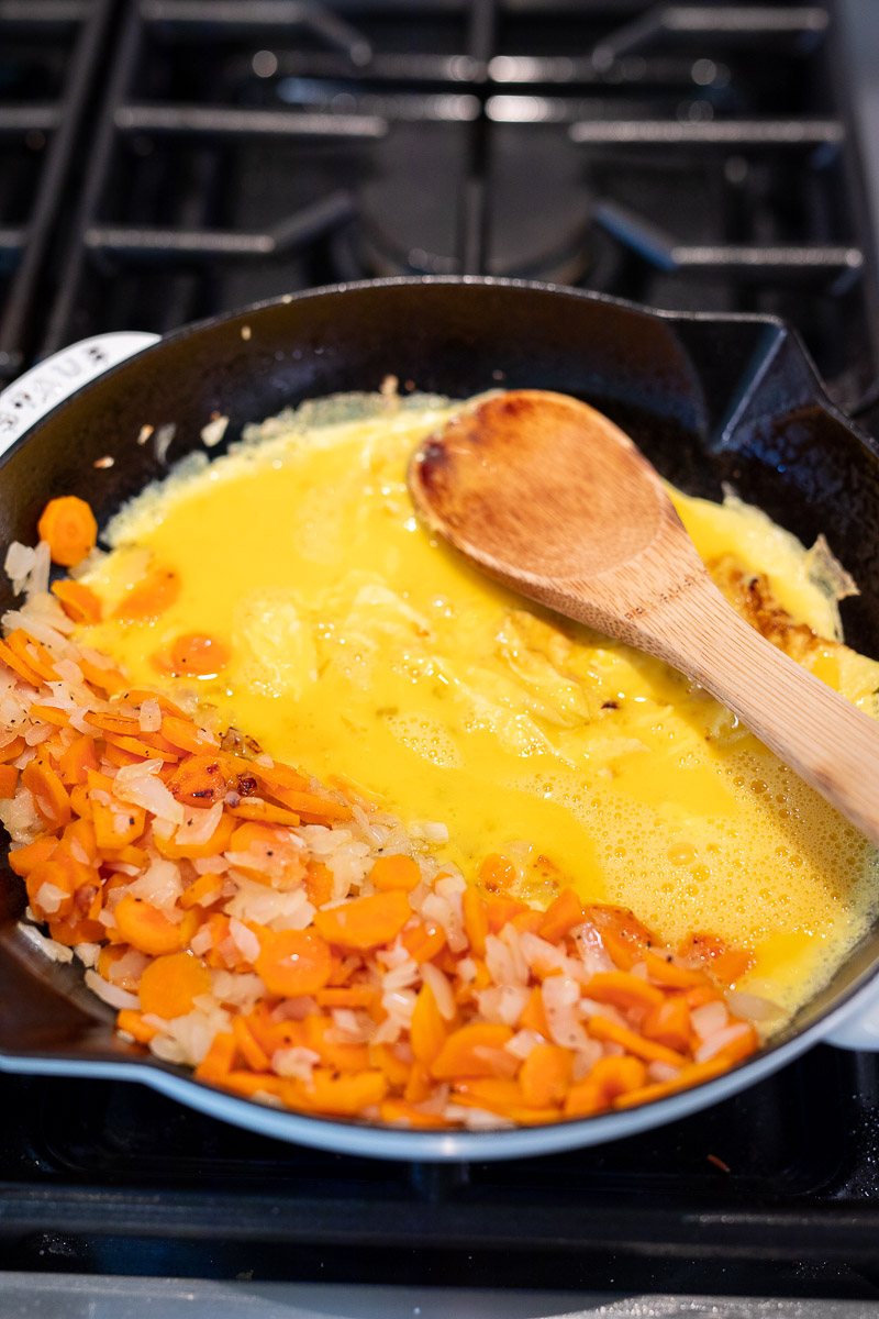 scrambled eggs for fried rice