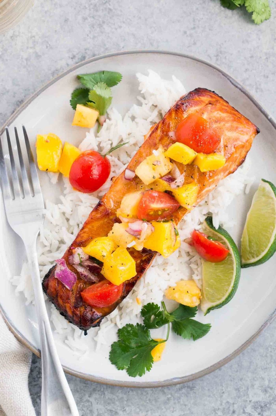 Salmon with Mango Salsa