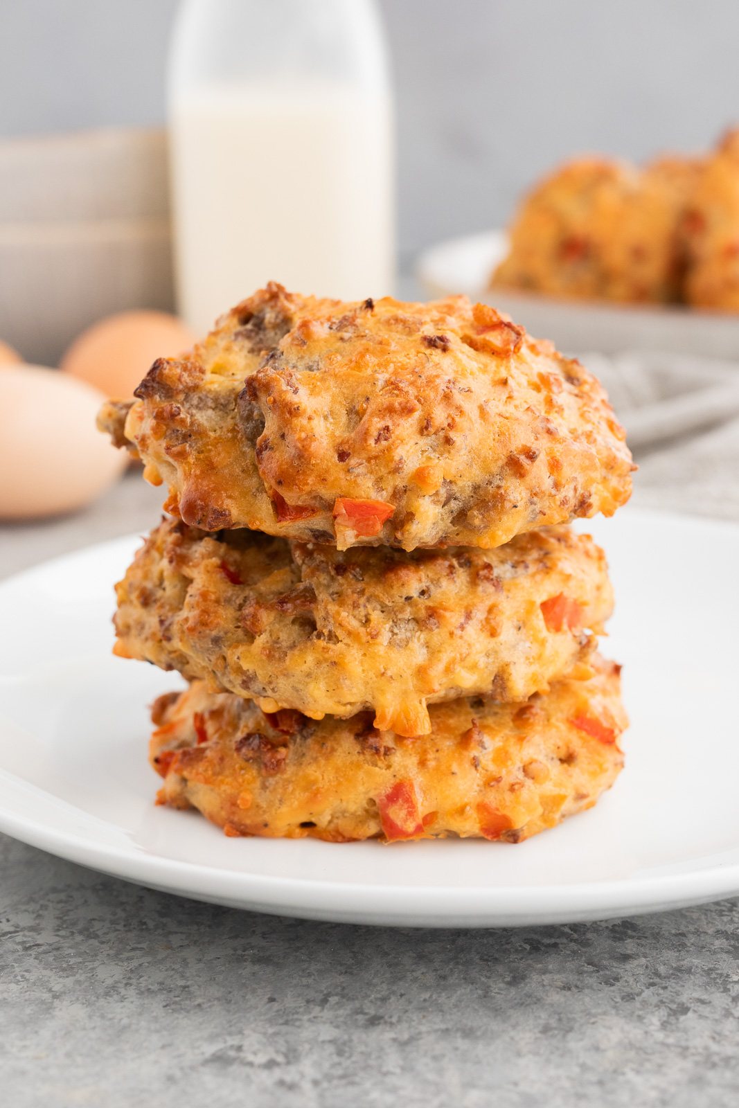 Easy Sausage Egg Breakfast Biscuits