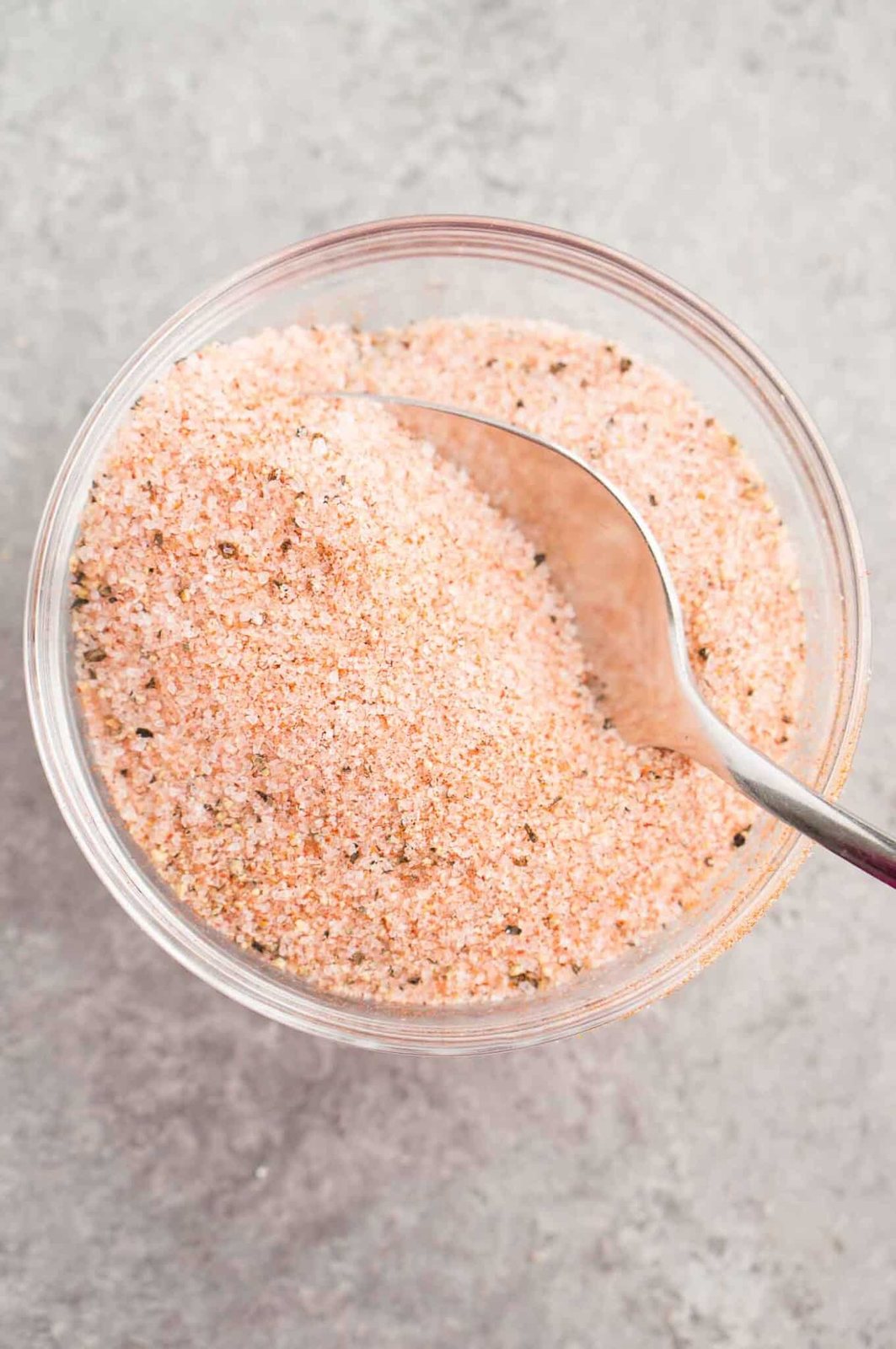 mixing spices to make seasoned salt