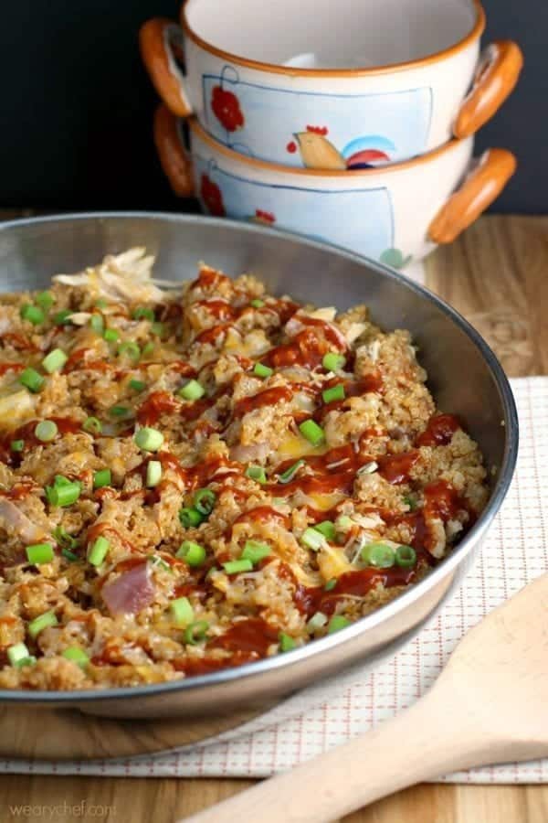 bbq chicken skillet dinner