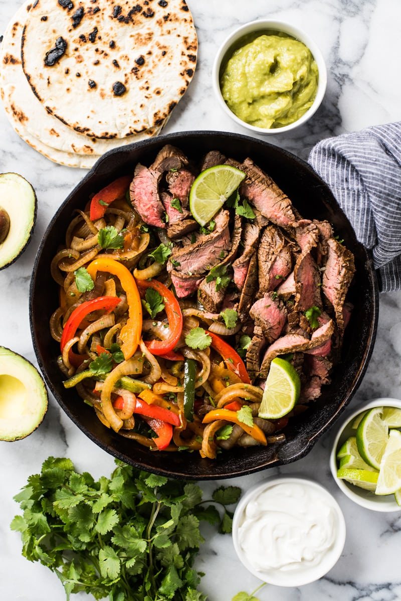 Skillet Steak Fajitas