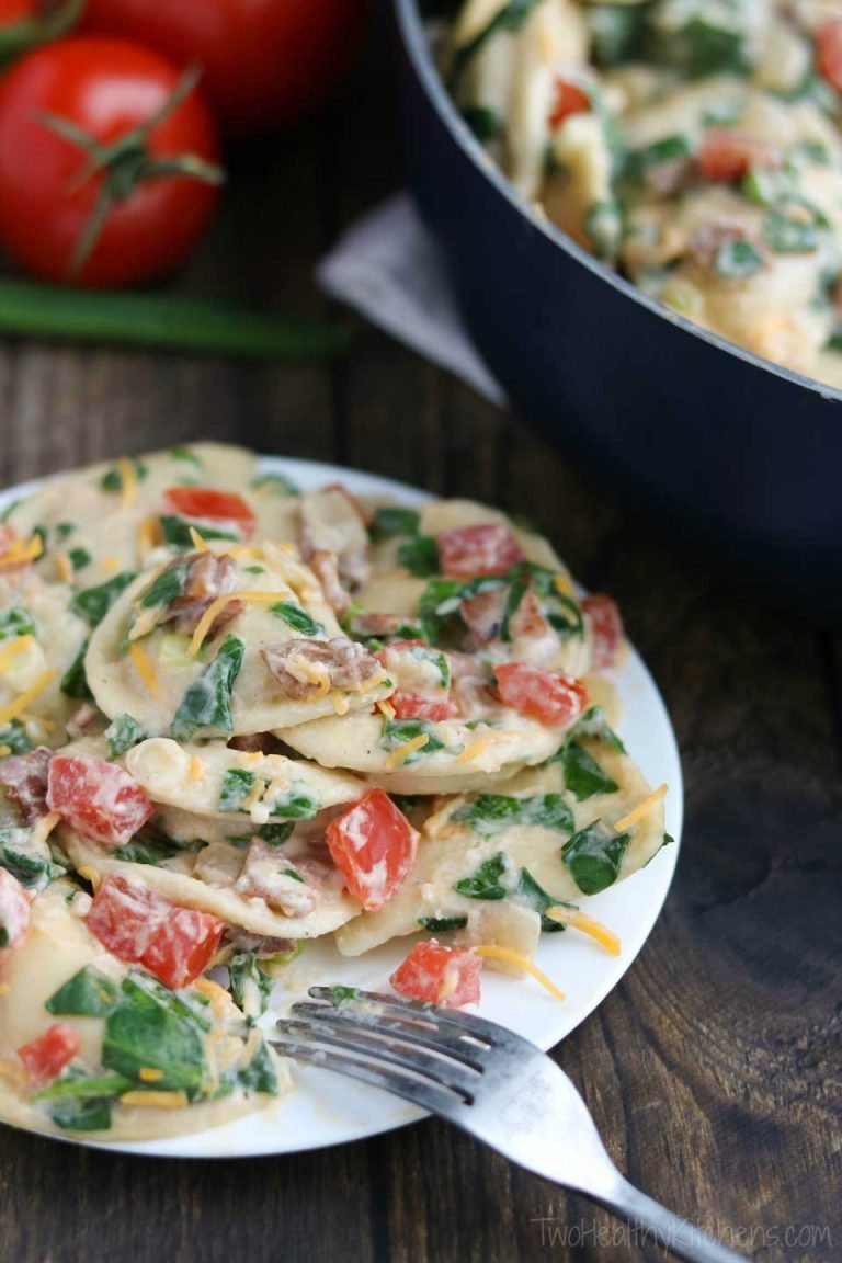 Cheesy BLT Pierogi Skillet Dinner