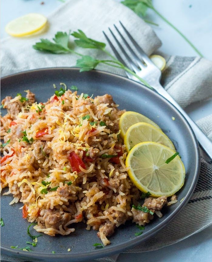 One Pot Sausage and Rice Skillet Recipe