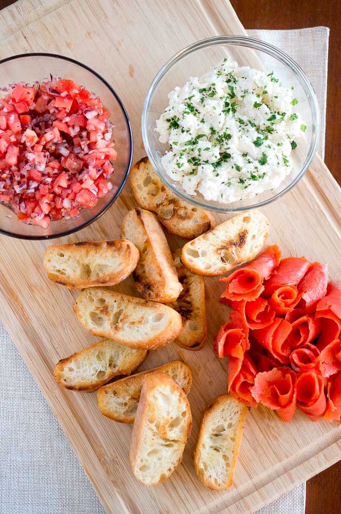 Smoked Salmon Crostini