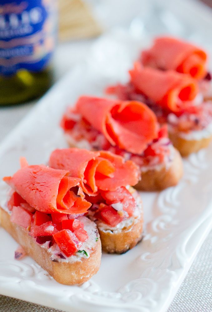 Smoked Salmon Crostini