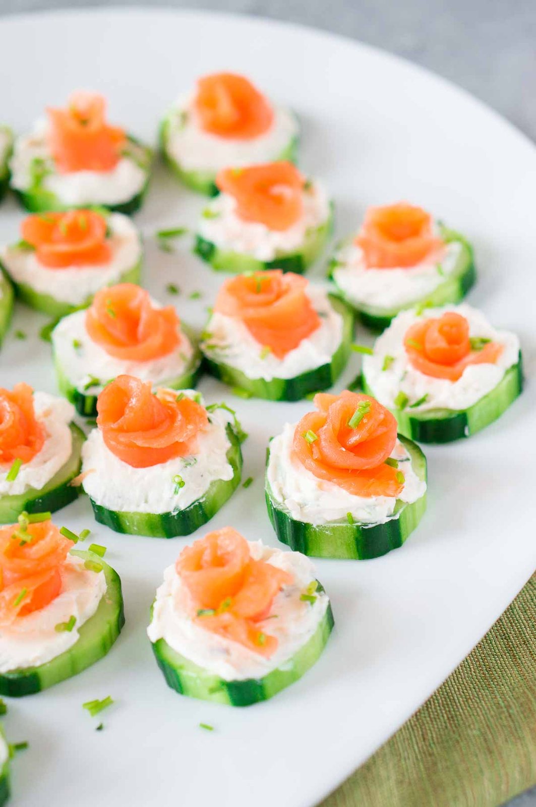Smoked Salmon Cucumber Bites