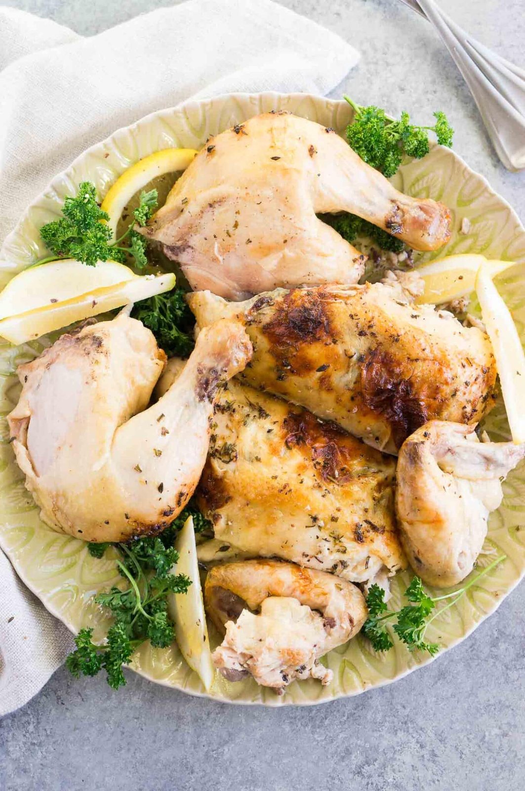 carved baked chicken