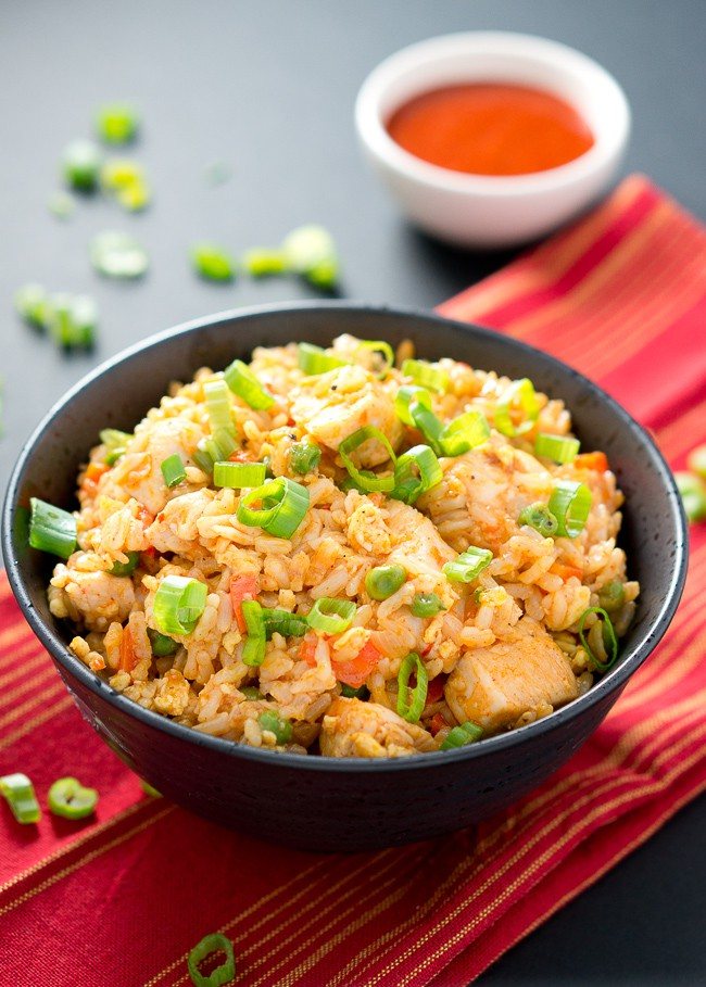 Spicy Chicken Fried Rice