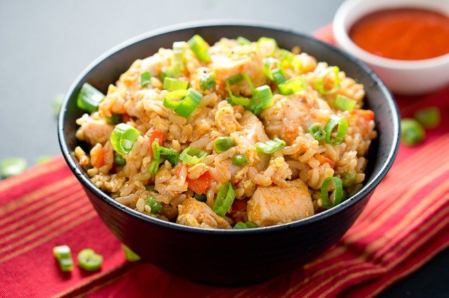 Spicy Chicken Fried Rice