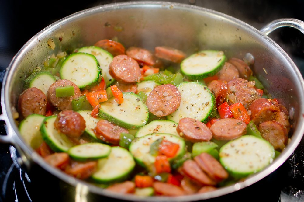 sausage and shrimp skillet-2