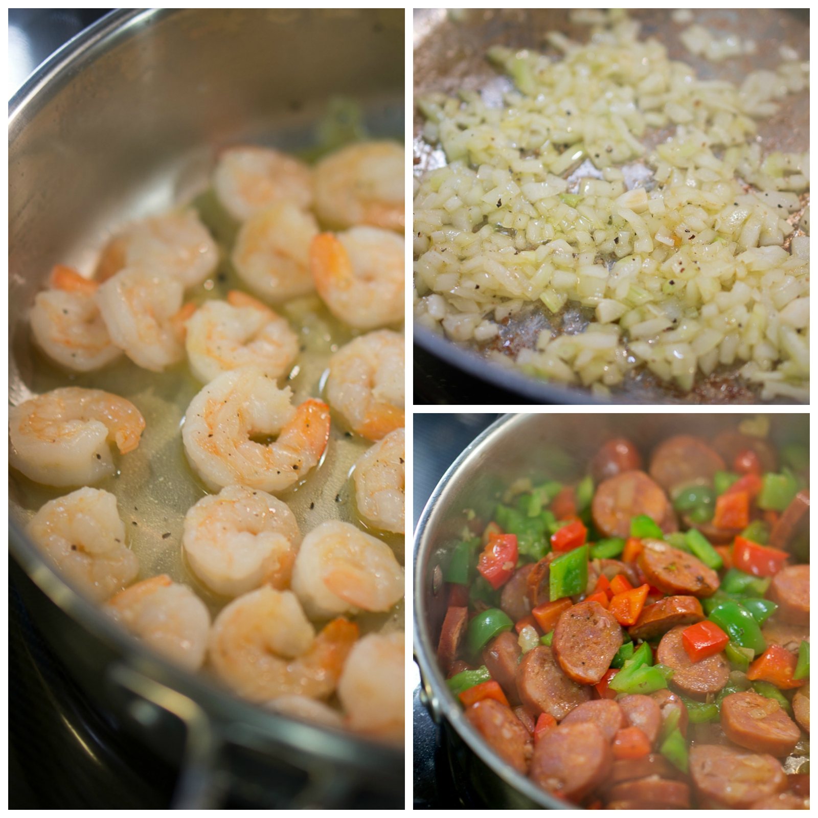 sausage and shrimp skillet