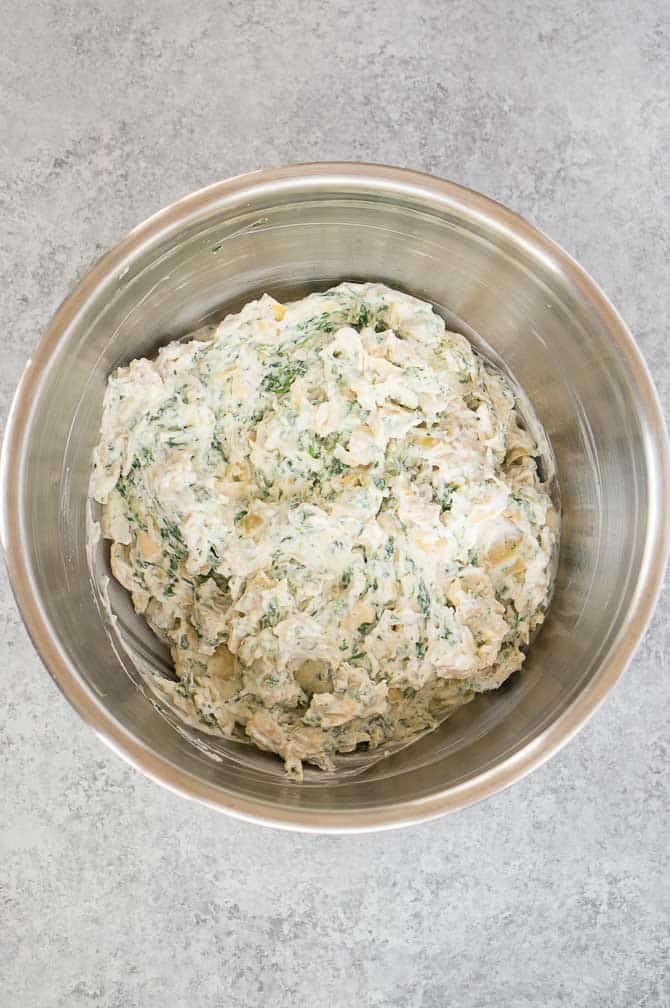 mix ingredients in a bowl