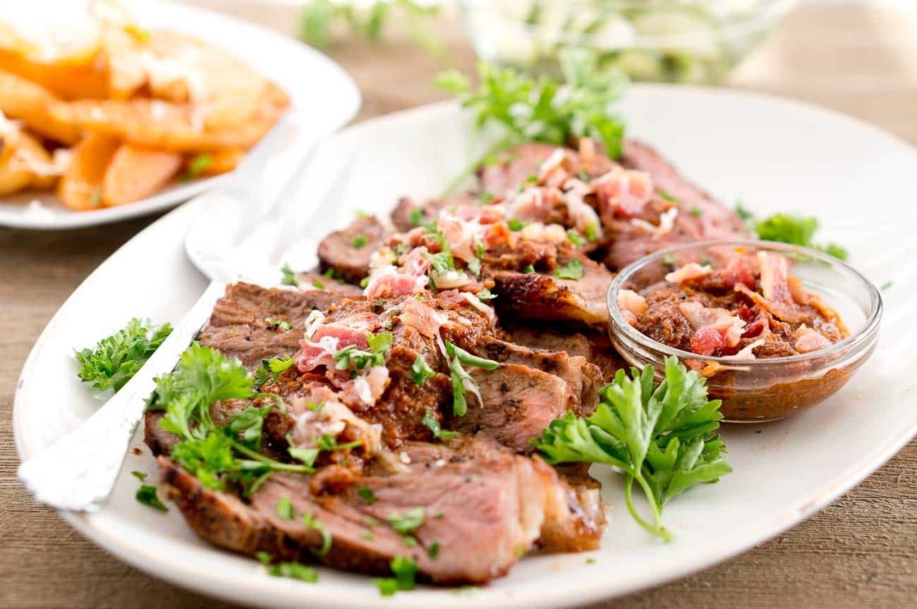 Steak with Spicy Mushroom Sauce