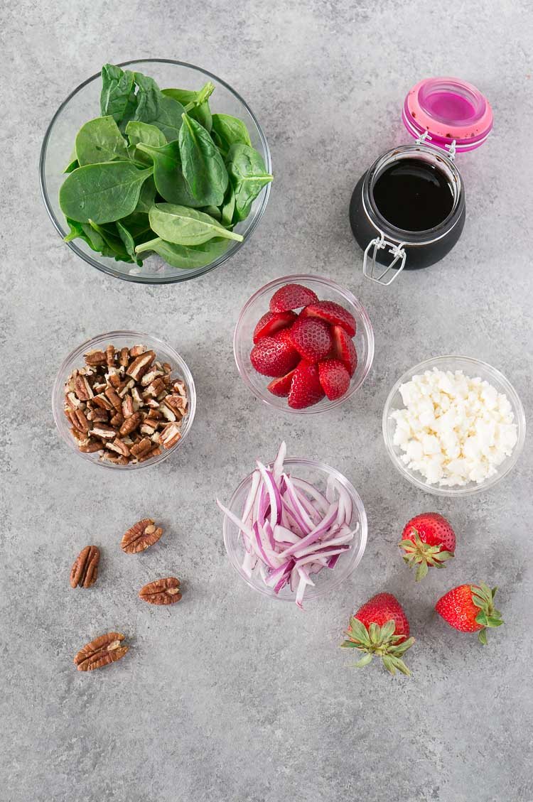 strawberry spinach salad ingredients