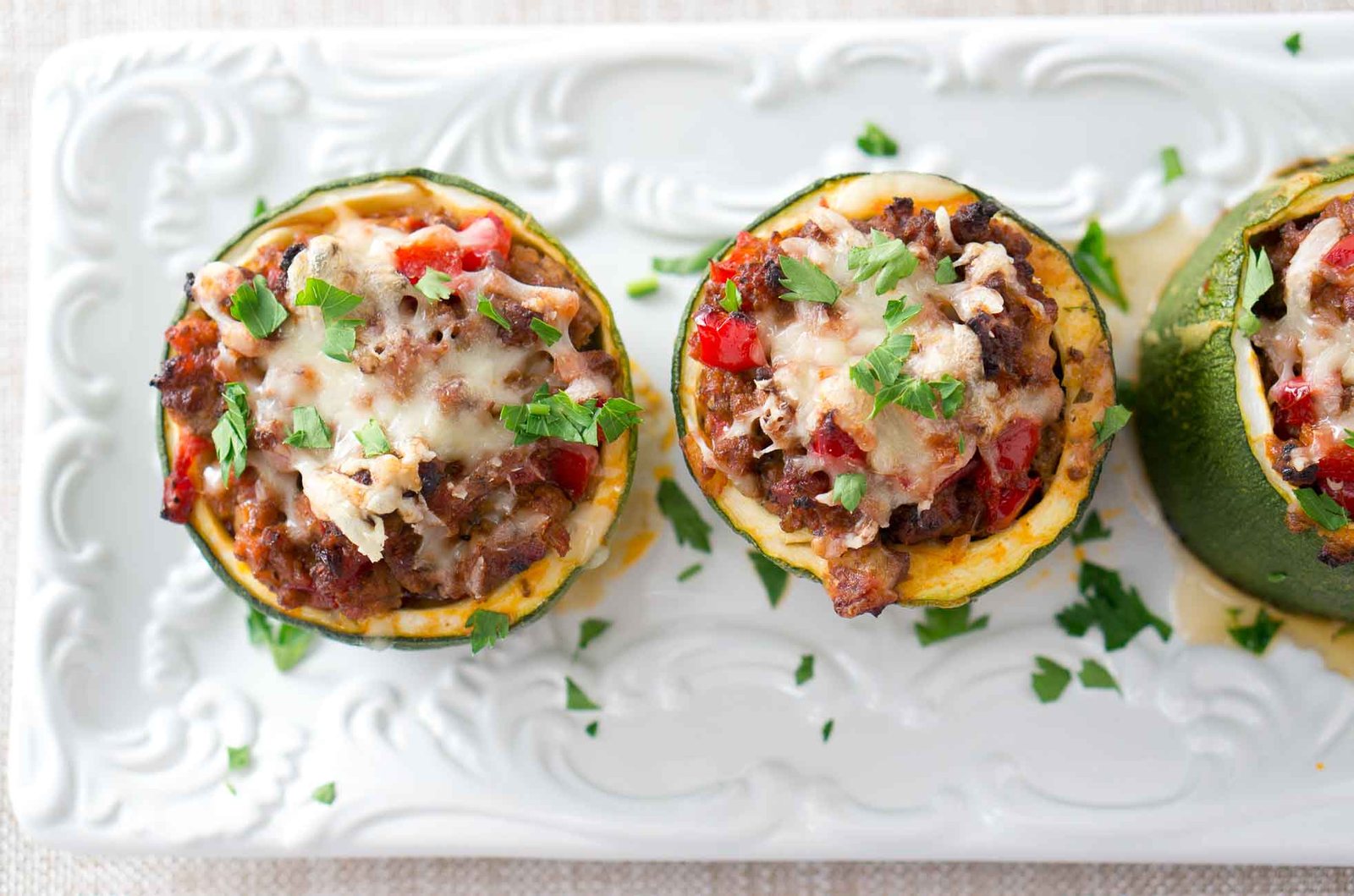 Stuffed Zucchini Cups